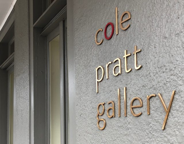 Cole Pratt Gallery, New Orleans - signage on building exterior